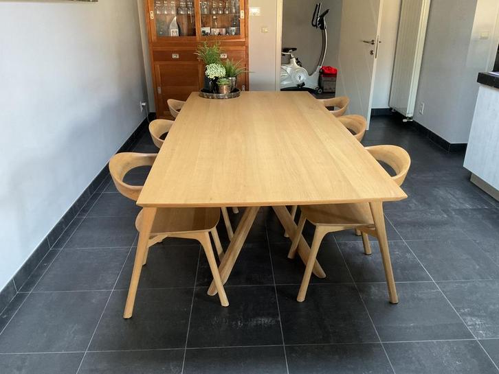 Eetkamer Ethnicraft, Huis en Inrichting, Complete eetkamers, Zo goed als nieuw, Ophalen