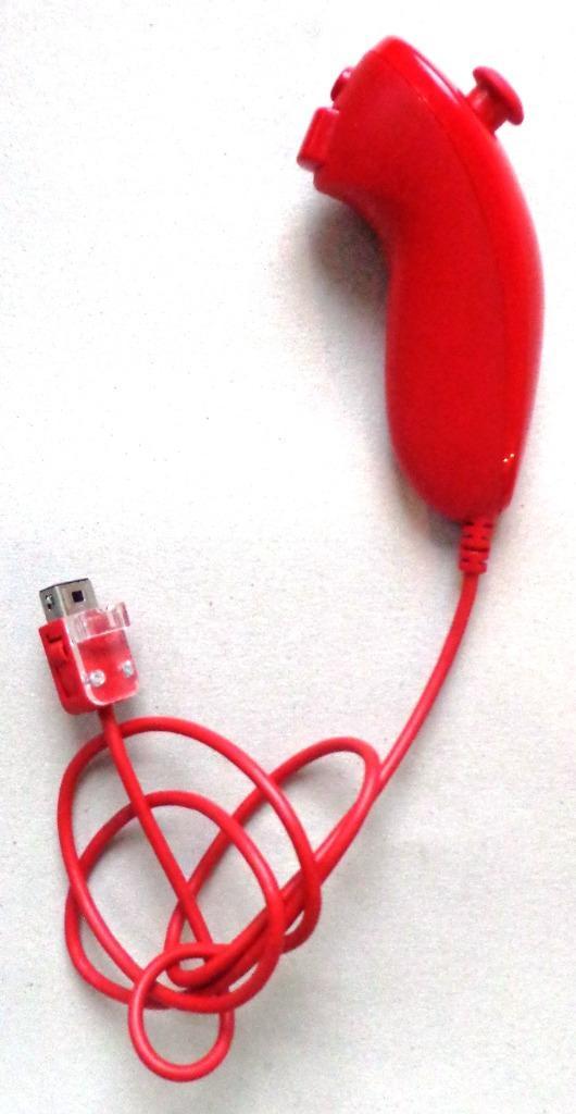 Originele Nunchuck Controller voor de Nintendo Wii Rood, Games en Spelcomputers, Games | Nintendo Wii, Zo goed als nieuw, Ophalen of Verzenden