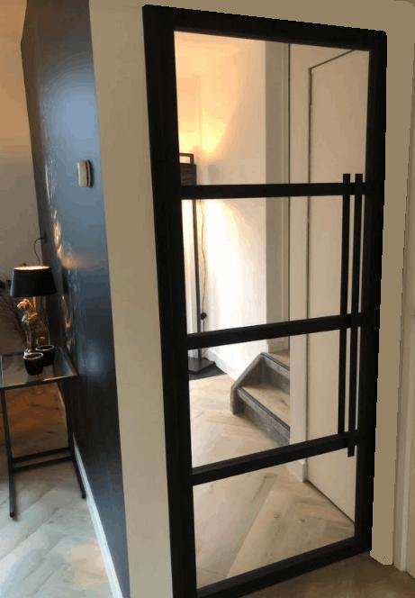 stompe industriele deur op maat gemaakt glas industrieel, Huis en Inrichting, Overige Huis en Inrichting, Nieuw, Ophalen of Verzenden