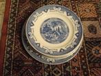 Schotel en 3 borden Boch, decor Yeddo., Antiek en Kunst, Ophalen