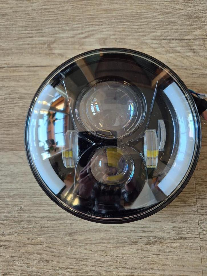 Koplamp lens Harley 7" touring, softtail, fatboy + knipper, Motoren, Onderdelen | Harley-Davidson, Nieuw, Ophalen of Verzenden