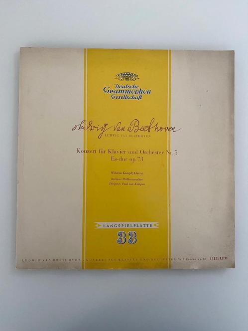 Beethoven Konzert Klavier und Orc 5 Kempff Berl Phil 1955, Cd's en Dvd's, Vinyl | Klassiek, Zo goed als nieuw, Romantiek, Orkest of Ballet