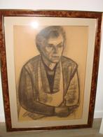 1942 JAN COBBAERT portrait  'La mère de l'artiste' fusain, Enlèvement