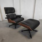Vitra Eames Lounge chair - Notenhout zwart - Nero leder, Ophalen of Verzenden
