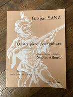 Partitions de musique - Gaspar Sanz - 4 pièces pour guitare, Alfonso, Utilisé, Enlèvement ou Envoi, Instrument