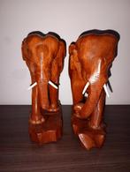2 olifanten hout, Antiek en Kunst, Ophalen of Verzenden