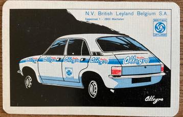 Speelkaart AUSTIN ALLEGRO/Belgium/Mechelen, Enlèvement ou Envoi, Comme neuf, Carte(s) à jouer