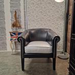 Chesterfield Club chair - Zwart/Zilver, Ophalen