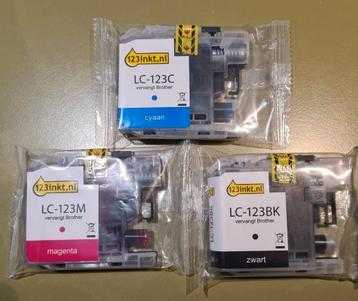 Brother LC-123 inktcartridges ongeopend beschikbaar voor biedingen