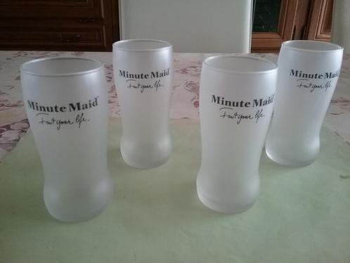 Drinkglazen ( 4 Minute Maid + 2 Gini glazen ), Verzamelen, Glas en Drinkglazen, Nieuw, Ophalen