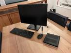 Mini Computer met scherm keyboard muis headset webcam, Computers en Software, Desktop Pc's, Ophalen, Zo goed als nieuw, SSD