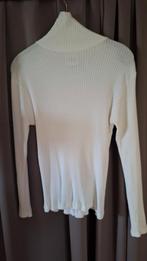 Pull à col roulé blanc pour femme taille 42, Enlèvement ou Envoi, Porté, Taille 42/44 (L), Blanc