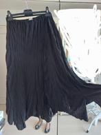 Jupe noire 3/4 ample asymétrique, tissu fluide effet froissé, Maat 38/40 (M), Zwart, Les Complices, Ophalen of Verzenden