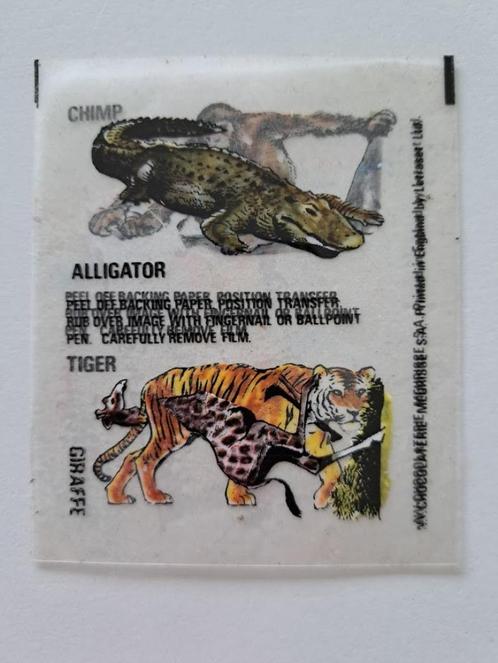 Vintage Kauwgom Vingernagel Transfer - Thema dieren, Verzamelen, Stickers, Zo goed als nieuw, Dier en Natuur, Ophalen of Verzenden