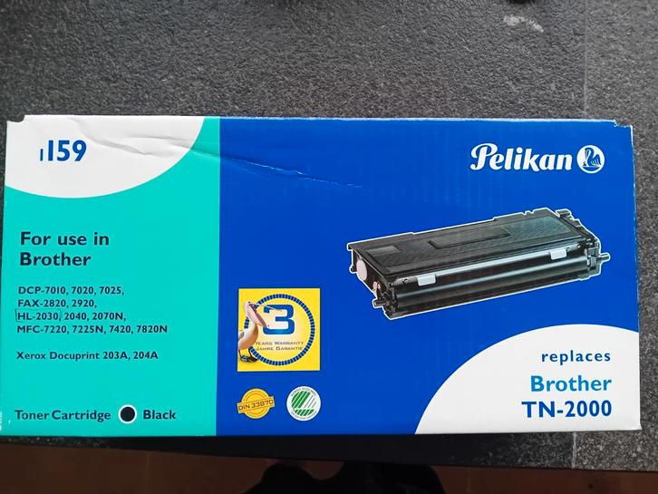 Toner Brother TN-2000 Black de marque Pelikan, Informatique & Logiciels, Fournitures d'imprimante, Neuf, Toner, Enlèvement ou Envoi