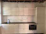 Mooie Recente mat witte rechte keuken, Huis en Inrichting, Wit, Enkelwandige keuken, Ophalen of Verzenden, Zo goed als nieuw