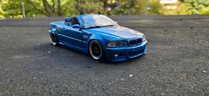 1:18 BMW M3 E46 cabrio V8 custom kyosho, Hobby en Vrije tijd, Modelauto's | 1:18, Zo goed als nieuw, Auto, Kyosho, Ophalen of Verzenden