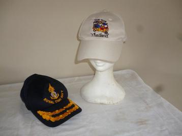 2 casquette Royal Thai Navy et Took Took Thailand chapeau