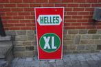XL HELLES 1947 originele emaille plaat, Ophalen, Gebruikt, Reclamebord