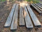 5 steigerhoutenplanken goede staat en alles voor 20€, Ophalen, Zo goed als nieuw