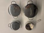 Pottenset voor inductieplaat. NIEUW, Huis en Inrichting, Keuken | Potten en Pannen, Ophalen, Zo goed als nieuw, Inductieplaat