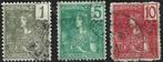3 Postzegels Indochina 1904 Type Grasset, Ophalen of Verzenden, Gestempeld, Oost-Azië
