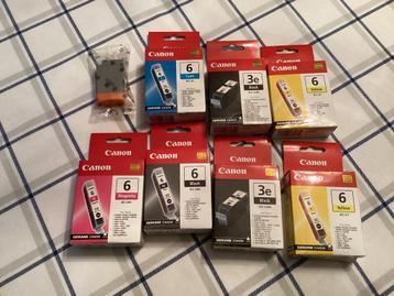 8 nieuwe inktpatronen Canon, zie beschrijving. beschikbaar voor biedingen
