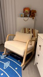 Moderne beige boucle wipstoel, Ophalen, Overige kleuren, Teddy, Zo goed als nieuw