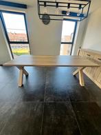 Houten eeattafel  2.20mt in perfect conditions, Huis en Inrichting, Ophalen, Eikenhout, 200 cm of meer, Zo goed als nieuw