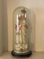 Antiek Maria beeld met Jezus onder stolp, Antiek en Kunst, Antiek | Religieuze voorwerpen, Ophalen