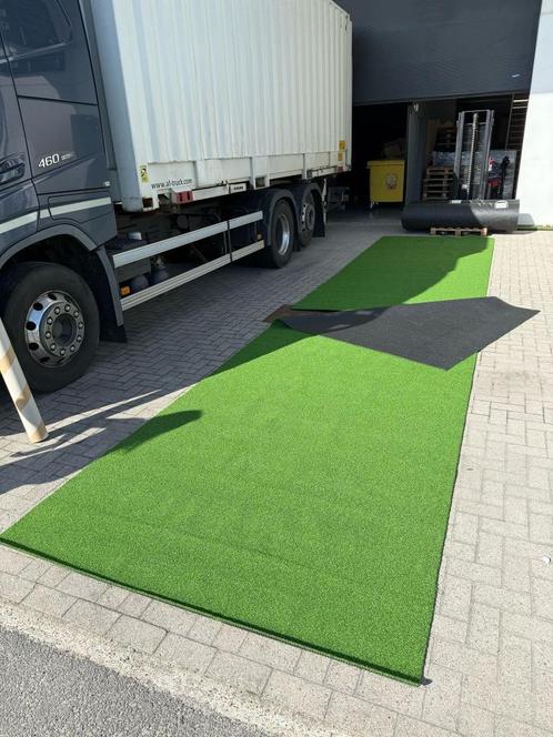 Gazon artificiel / sprinttrack 2m x 5,39m (Unicolor) (occa), Tuin en Terras, Gras en Kunstgras, Zo goed als nieuw, Kunstgras, 10 tot 20 m²