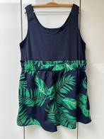 Shein Curve blauw/groene playsuit - Maat 2XL, Blauw, Maat 46/48 (XL) of groter, Ophalen of Verzenden, Zo goed als nieuw