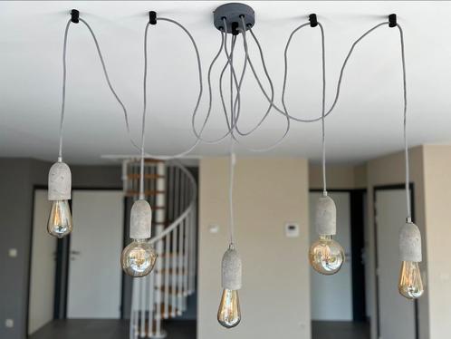 Moderne Hanglamp (5 lampen), Maison & Meubles, Lampes | Suspensions, Comme neuf, Enlèvement