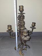 Kandelaar brons - 3,7kg, Antiek en Kunst, Ophalen of Verzenden, Brons