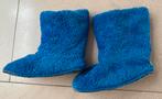 Woody pantoffels blauwe teddy fleece 30-34 amper gedragen, Ophalen of Verzenden, Zo goed als nieuw