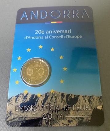 2 euro Andorra 2014  20e aniversari d'Andorra.. beschikbaar voor biedingen