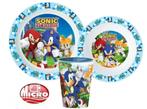 Sonic Kinderservies met Beker - Magnetron Dinerset / Eetset, Enlèvement ou Envoi, Neuf