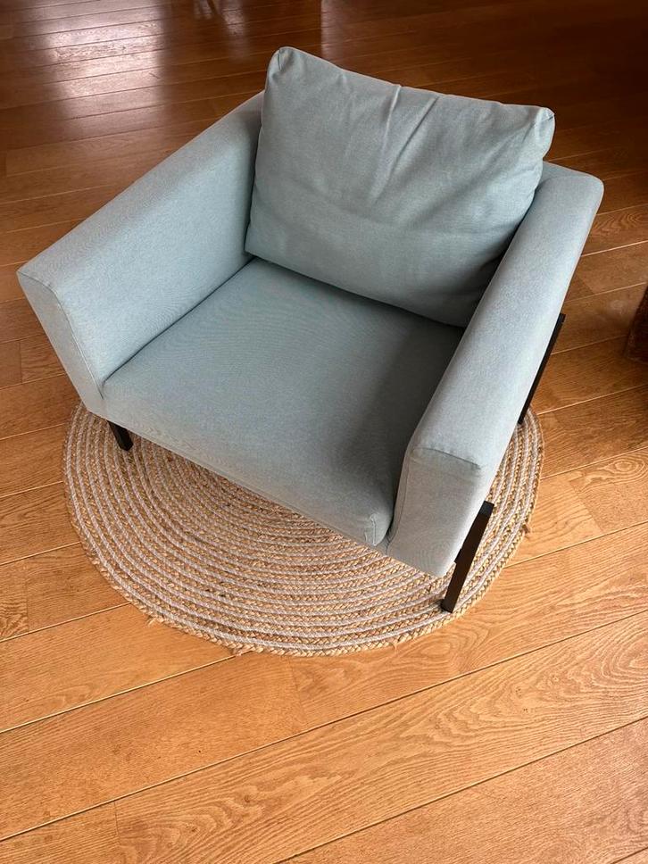 Een persoon Zetel - Ikea Koarp - Als niew, Huis en Inrichting, Fauteuils, Zo goed als nieuw, Metaal, Stof, 50 tot 75 cm, 75 tot 100 cm
