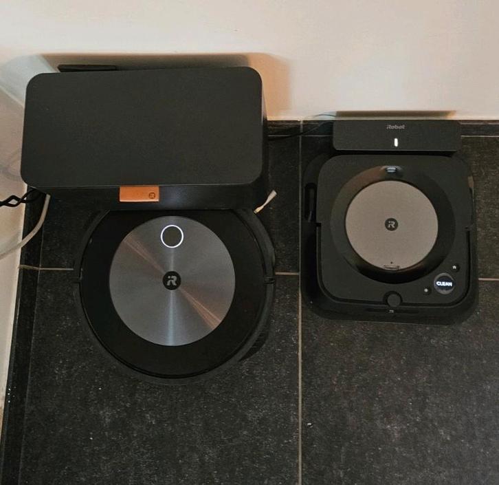 irobot j7+  met irobot braava jet6, Elektronische apparatuur, Stofzuigers, Gebruikt, Robotstofzuiger, Ophalen