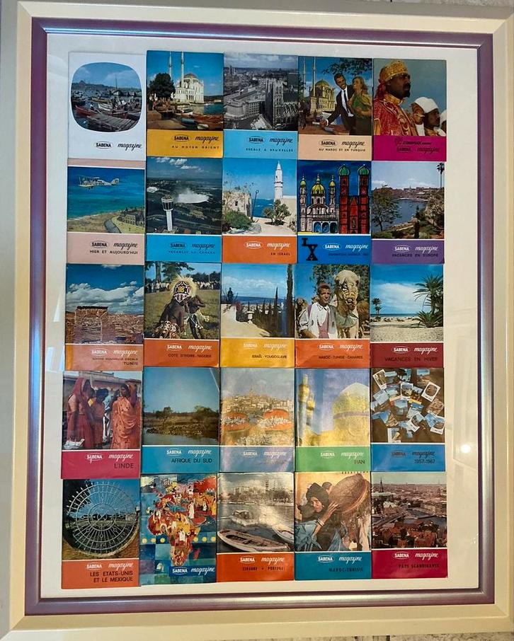 Lot van 56 Sabena magazines vanaf jaargang 1960 tot 1971, Verzamelen, Sabenasouvenirs, Nieuw, Ophalen