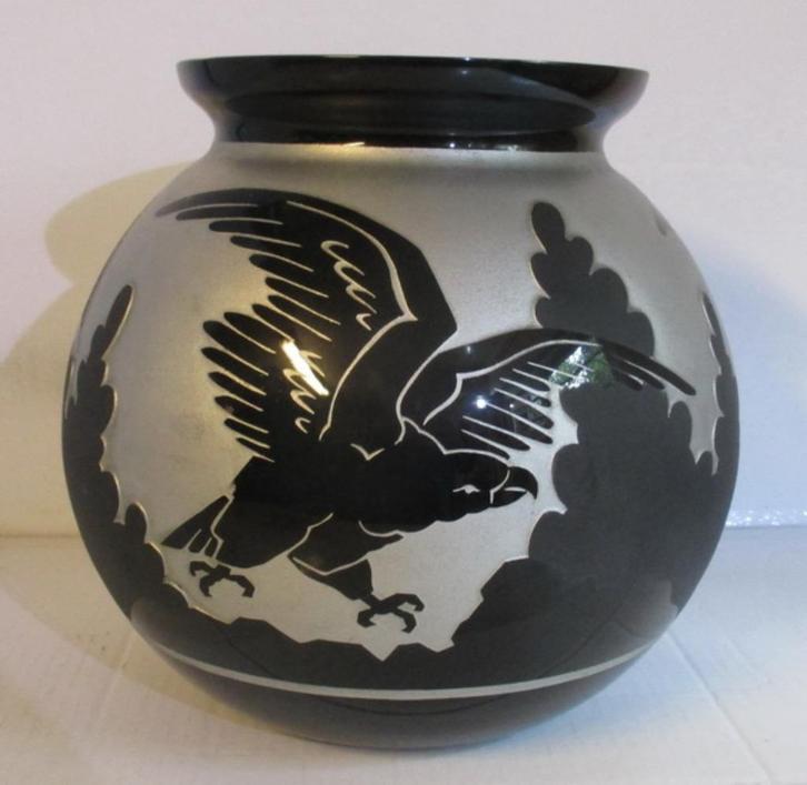 imposante art deco glas vaas Artver Paul Heller Boom, Antiek en Kunst, Antiek | Glaswerk en Kristal, Verzenden