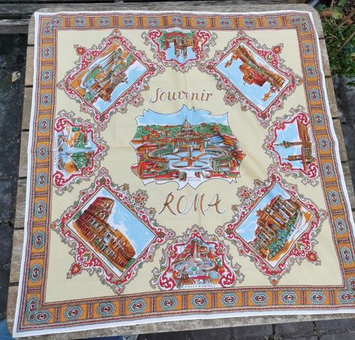 Retro dames sjaal Rome souvenir Roma. Zomersjaal., Kleding | Dames, Mutsen, Sjaals en Handschoenen, Zo goed als nieuw, Sjaal, Ophalen of Verzenden