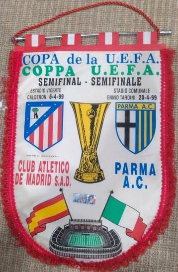 Atletico Madrid - AC Parma 1999 halve finale Uefa Cup vlag