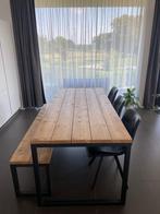 Eettafel met bank en 3 stoelen, Ophalen, Gebruikt, Vijf personen of meer