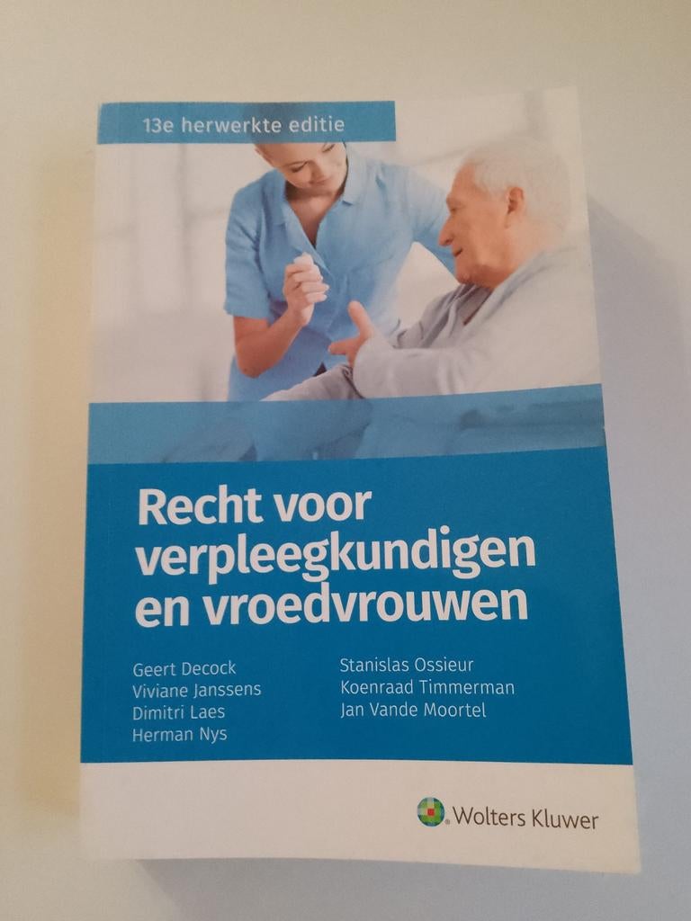 Recht voor verpleegkundigen en vroedvrouwen, Ophalen, Zo goed als nieuw