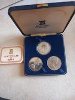 3 Munten Toetreding van koningin Elizabeth II /Isle of Man, Postzegels en Munten, Ophalen of Verzenden, Munten