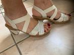 Sandalen Rieker 38 bovenkant elastiek wit, Ophalen of Verzenden