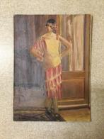 Antieke olieverf schilderij op paneel 1923, Antiek en Kunst, Kunst | Schilderijen | Klassiek, Ophalen of Verzenden