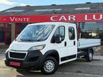 Peugeot Boxer 2.2 HDi L3H2 PLATEAU 7 PLACES (bj 2019), Gebruikt, 4 cilinders, Leder, Bedrijf