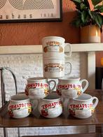 Retro soepkommen met recept – set van 7, Antiek en Kunst, Antiek | Servies compleet, Ophalen